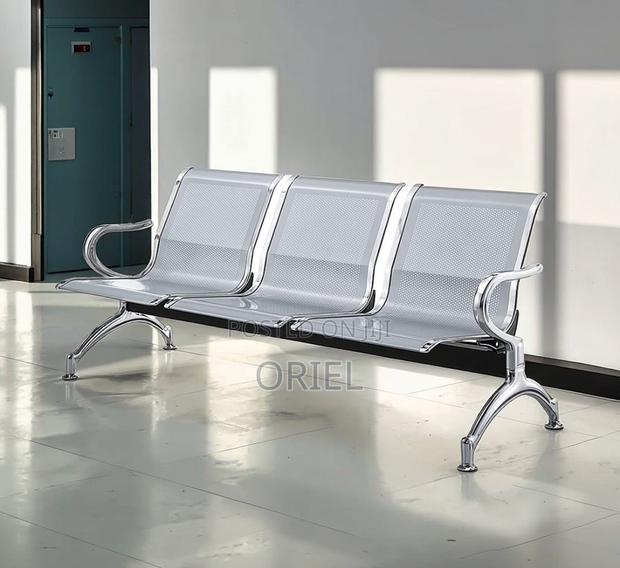 Office Bench : Heavy Duty 3-Link Steel Waiting Bench - thumbnail 14