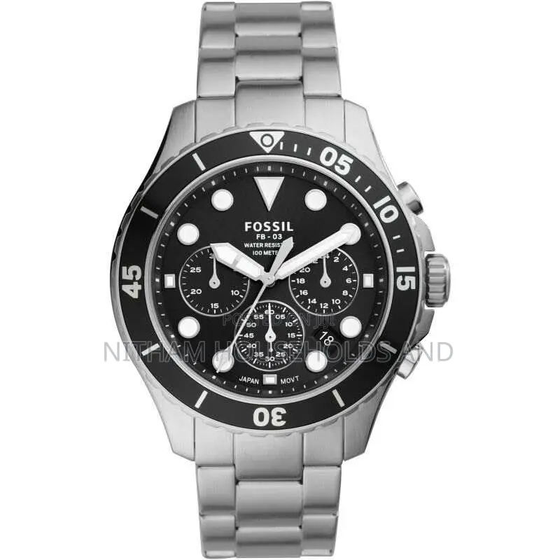 Fossil Fs5795 Everett Chronograph Steel Watch for Men