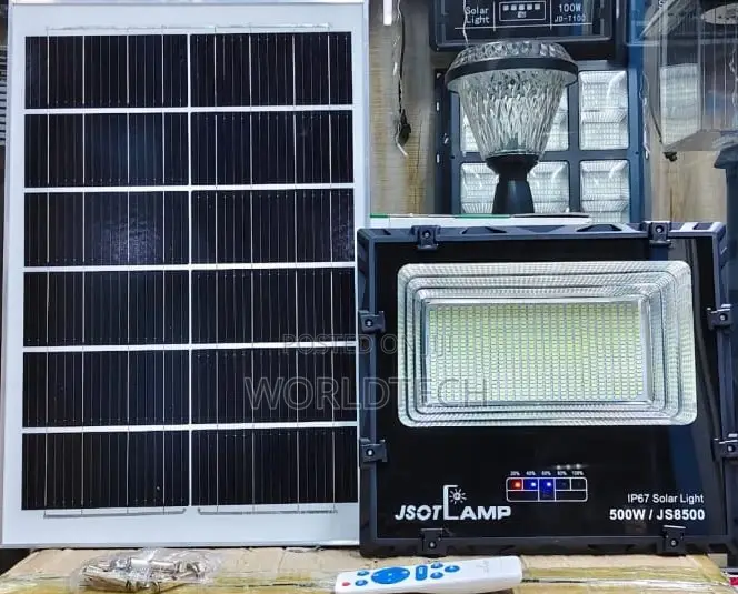500wjsot Solar Floodlight/500wjsot Remote Control Rechargeable Light
