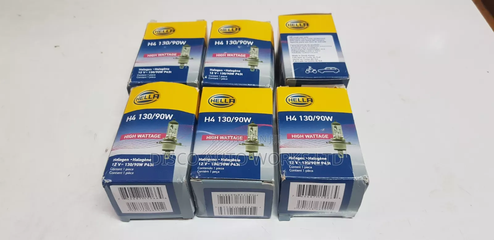 Hella H1 130w High Wattage Bulb.Per Pair