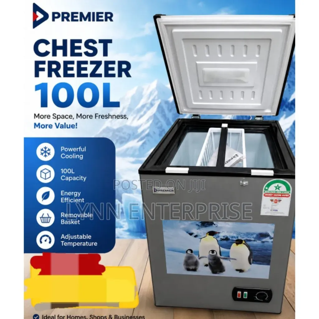 100 Litres Premier Freezer With Lock and Key