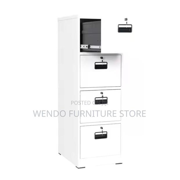 Office Cabinet; Four Drawers Metallic Office Filing Cabinet - thumbnail 5