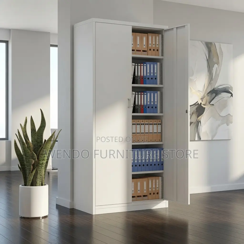Office Cabinet; Adjustable Shelves Steel Office Documents Cabinet