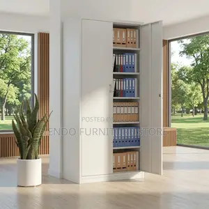 Office Cabinet; Adjustable Shelves Steel Office Documents Cabinet
