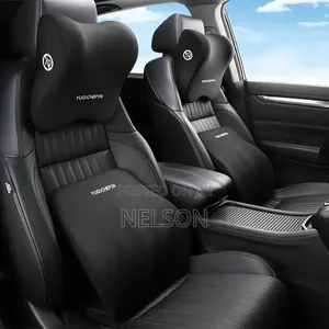 2pcs Set Car Headrest and Back Rest Lumber