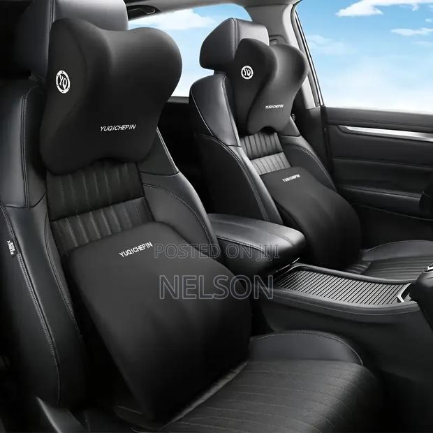 2pcs Set Car Headrest and Back Rest Lumber