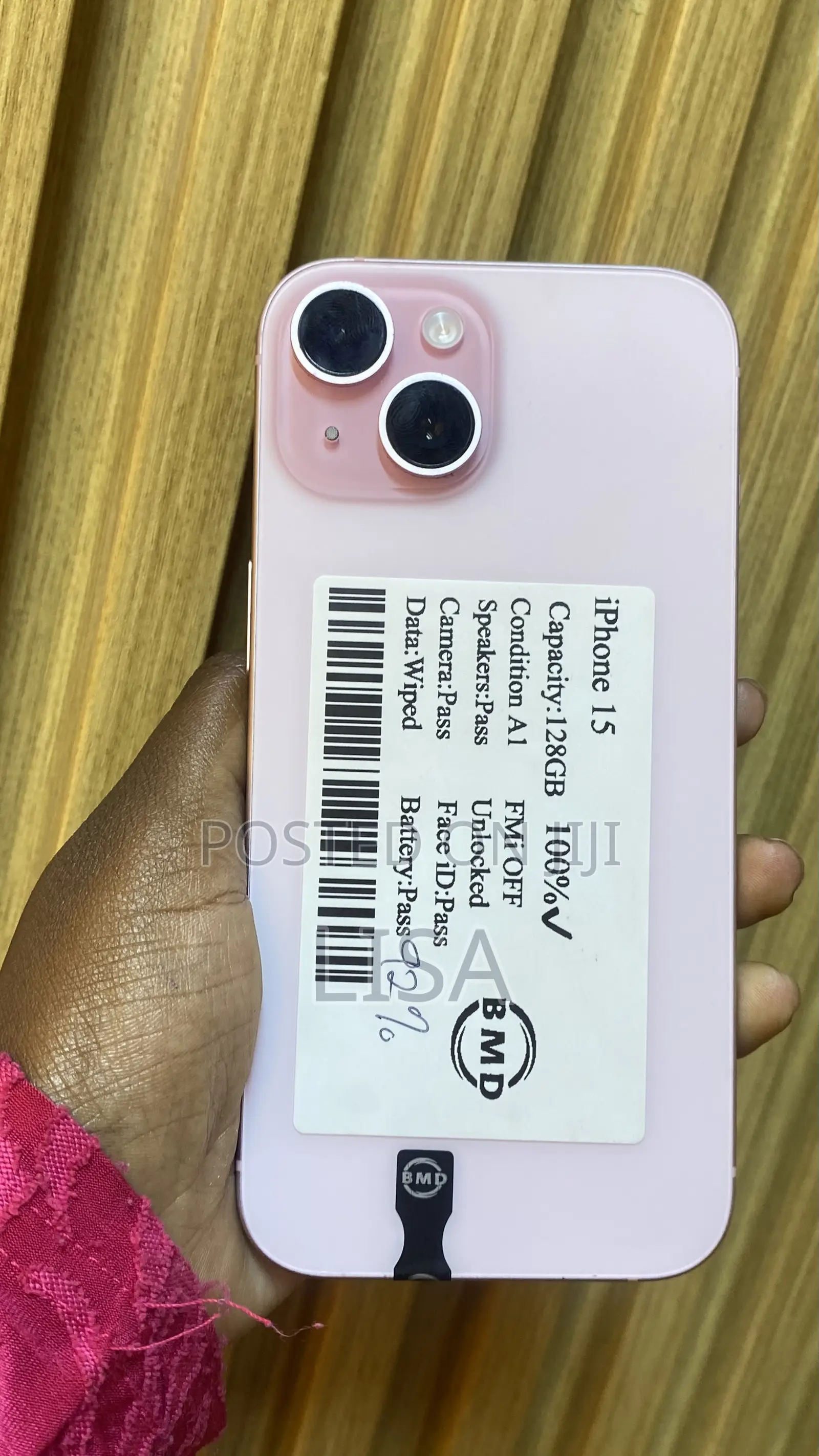 Apple iPhone 15 128 GB Pink