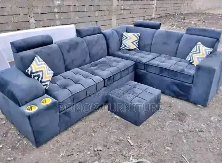 Grey 7 Seater Modern Sofa