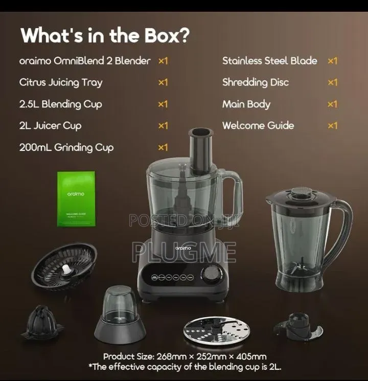 Oraimo Omniblend 2 (Obl-881a) 5 in 1 Multifunctional Blender