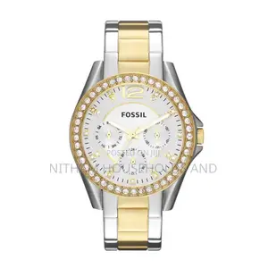 Fossil Es3204 Riley Two Tone Watch for Women