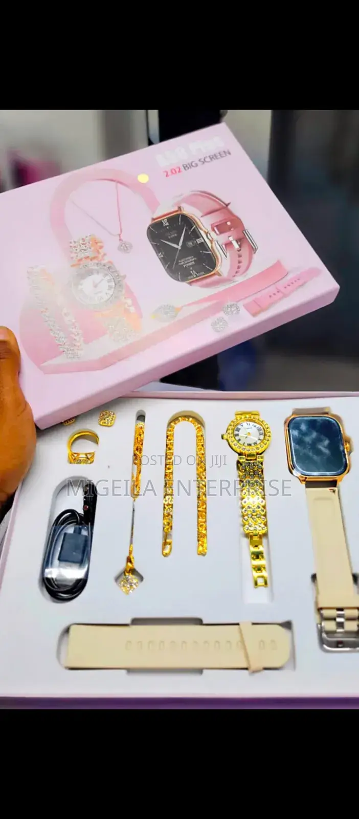 A58 Plus Smart Watch Plus Bracelet Combo Set