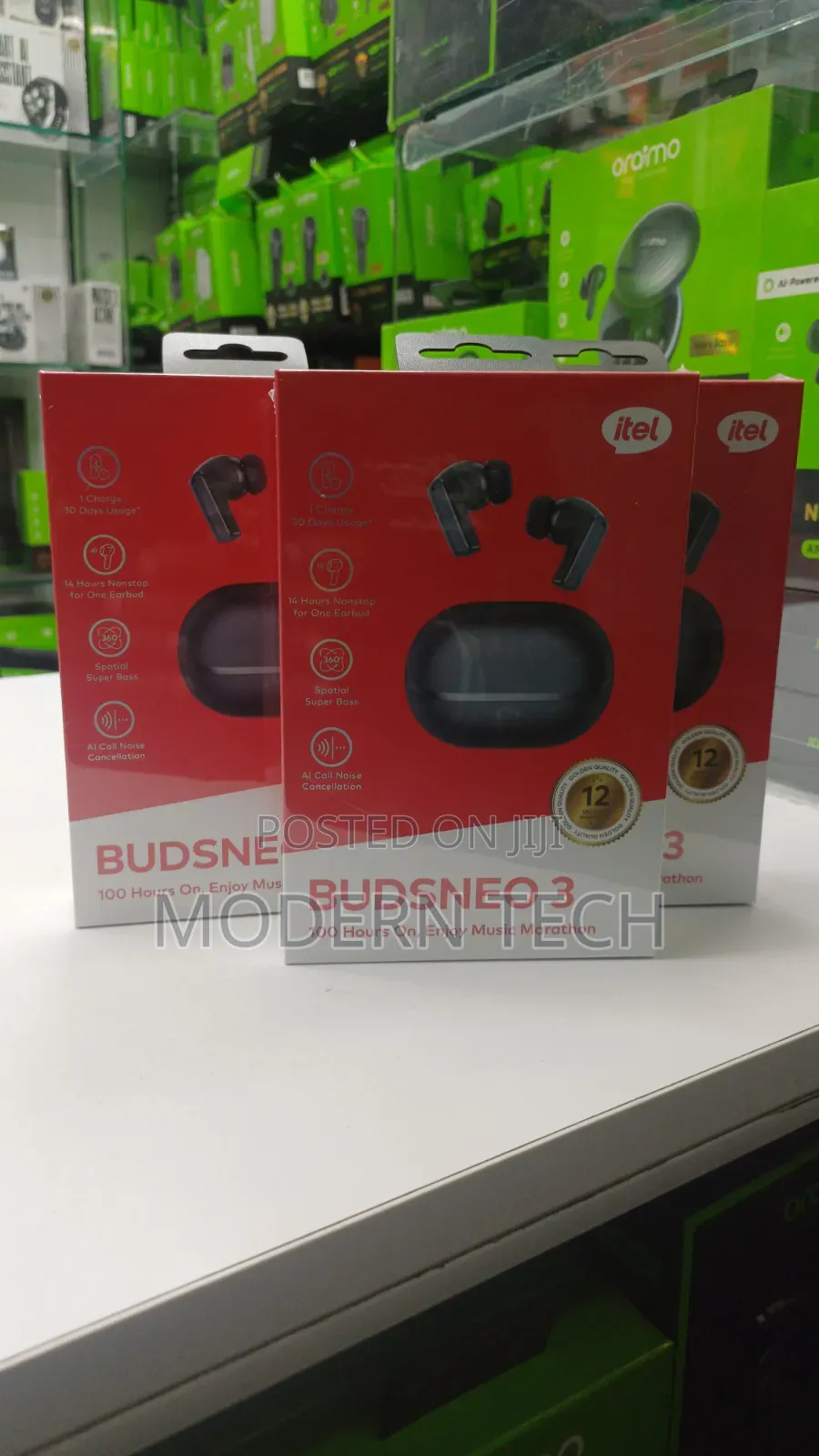 Itel Buds Neo 3 Premium Wireless Earbuds – 100h Listening Time