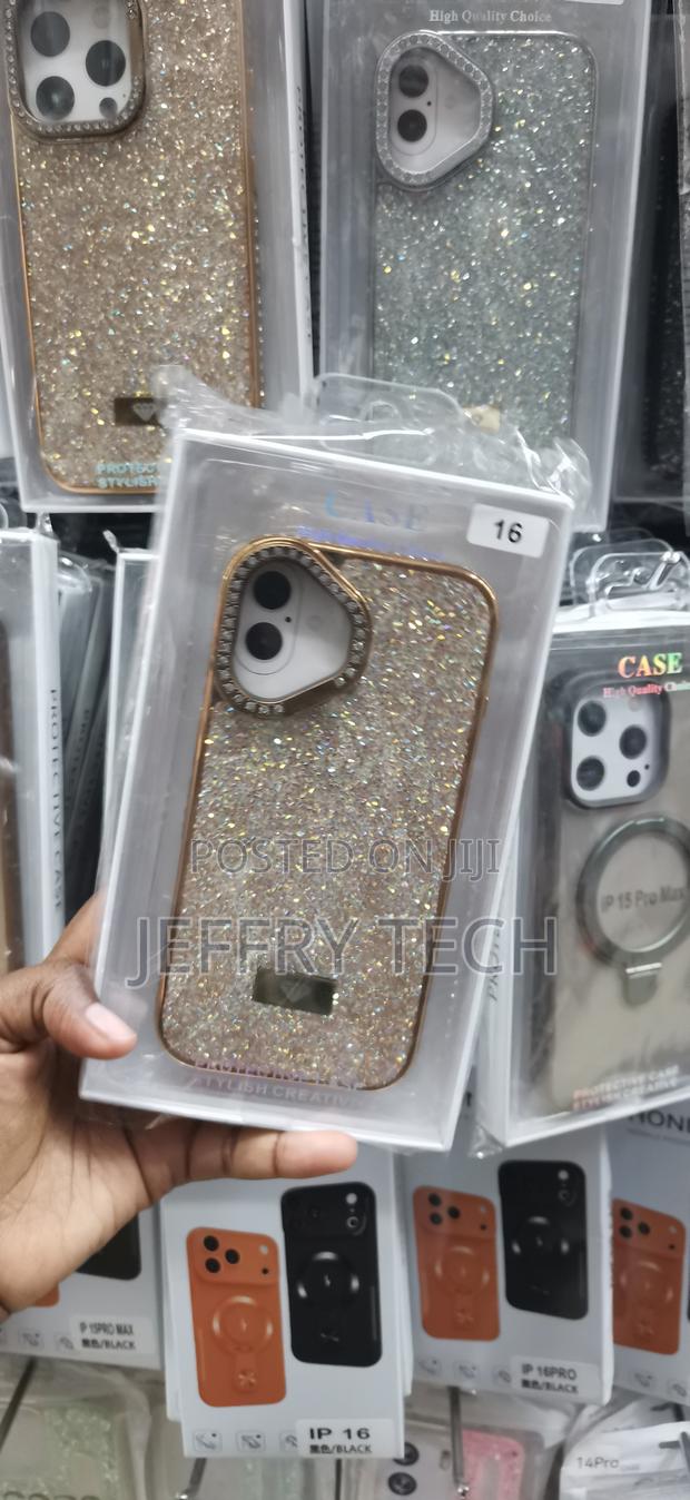 iPhone 16 Diamond-Shaped Accent and a Gem-Lined Camera Bezel Case - thumbnail 2