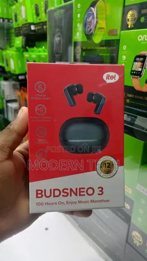 Itel Buds Neo 3 Bluetooth 5.3 Earbuds – 100h Playtime, Ipx5 Waterproof
