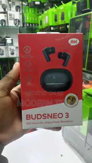 Itel Buds Neo 3 Bluetooth 5.3 Earbuds – 100h Playtime, Ipx5 Waterproof
