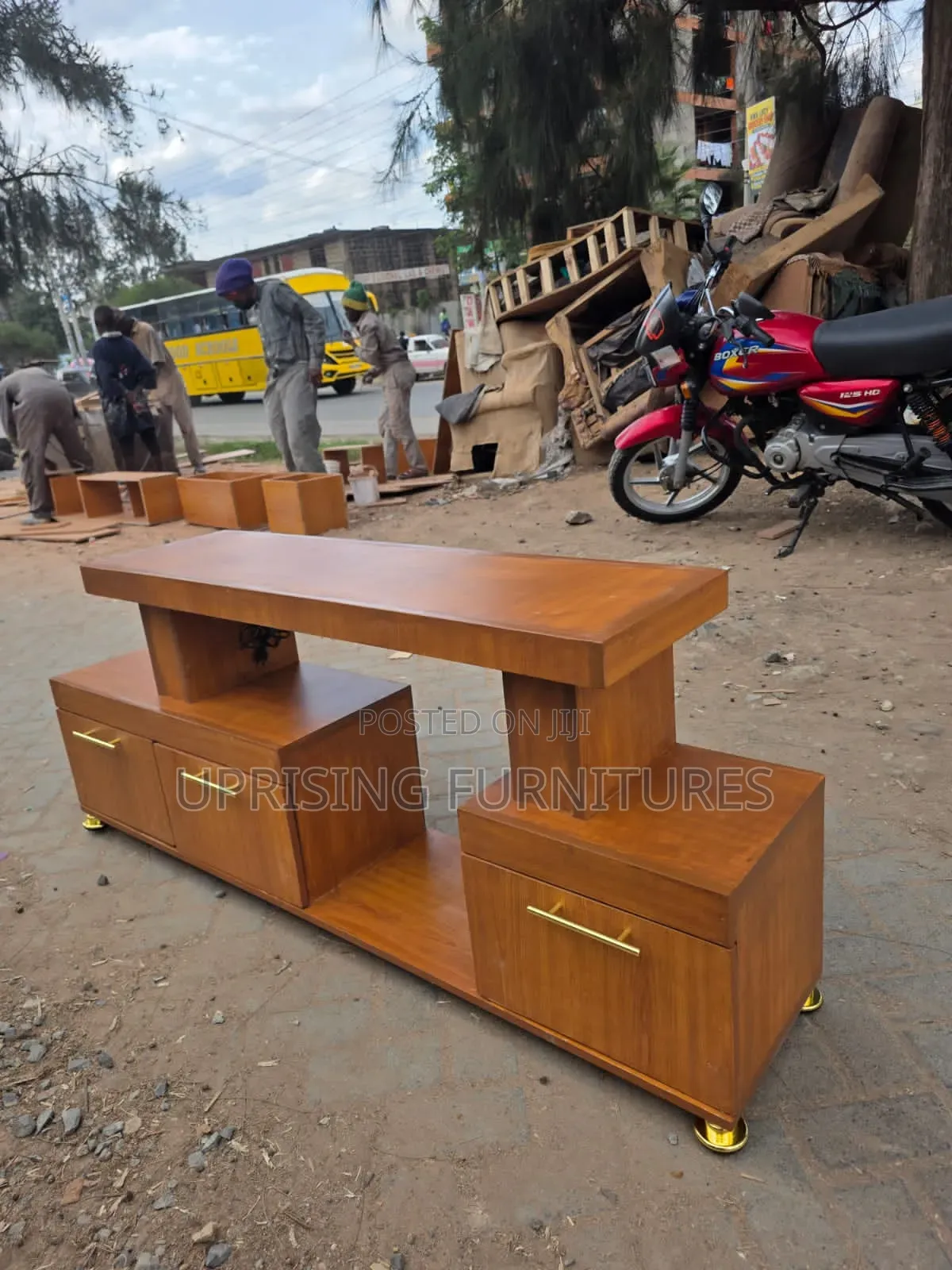 T Stand Brown Cherry With Led Lights