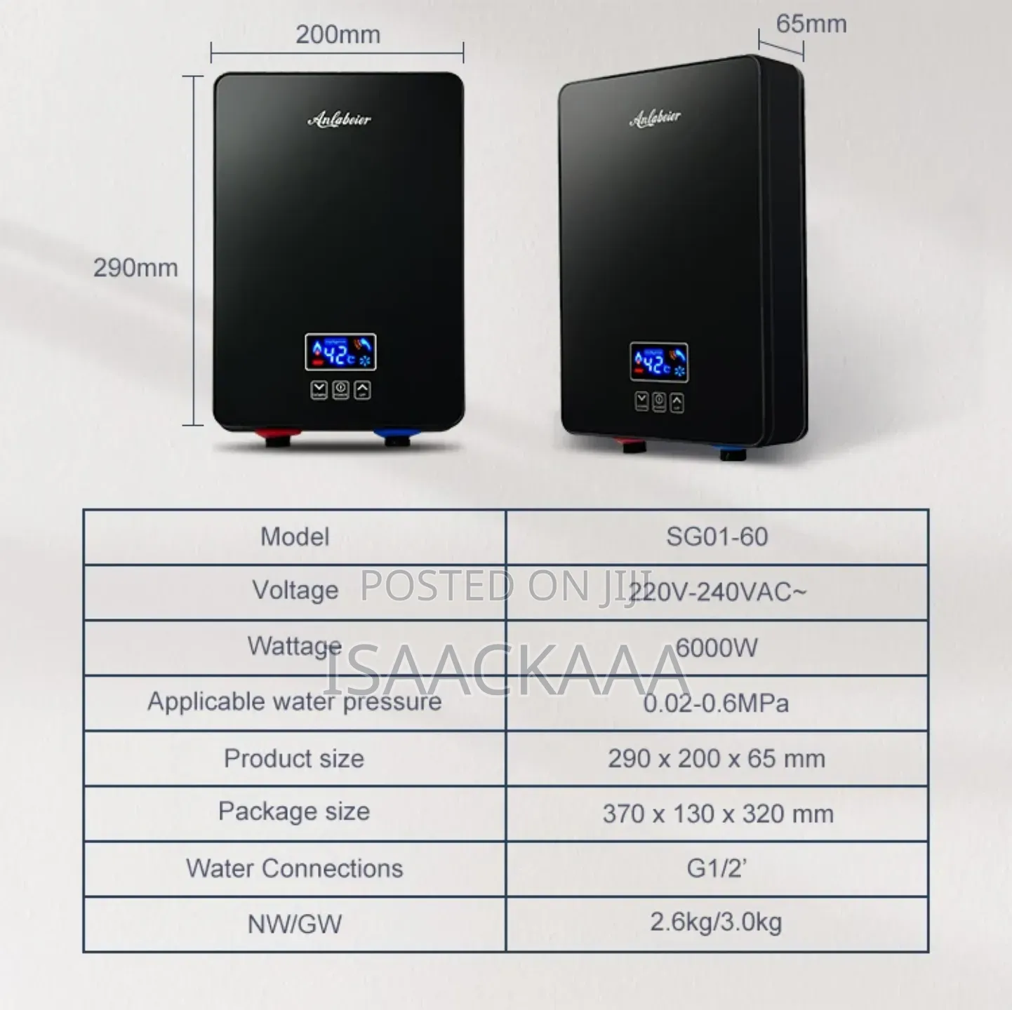 Tank Less Water Heater