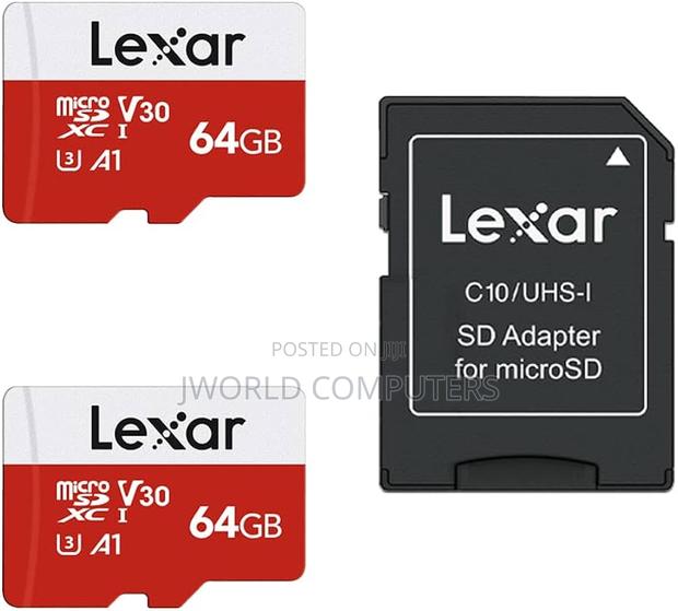 Lexar 64gb 1066x Microsdxc With Adapter Uhs-1 V30 160mb/S Silver