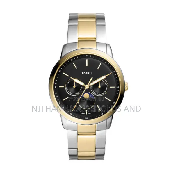 Fossil Fs5906 Neutra Moonphase Two Tone Watch for Men