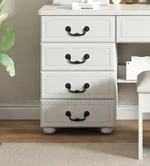 Dressers; White Bedroom Bergeene Vanity Table Set