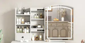 Dressers; White Bedroom Bergeene Vanity Table Set
