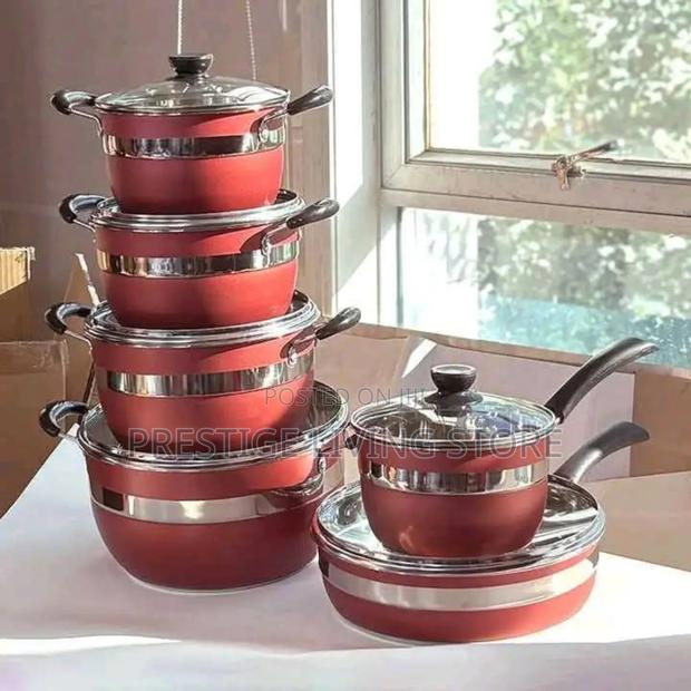 Red Premium Cookware Set