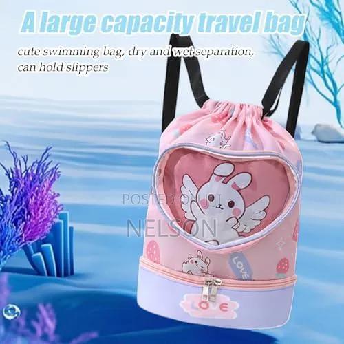Cartoon Drawstring Waterproof Swimming Bag
