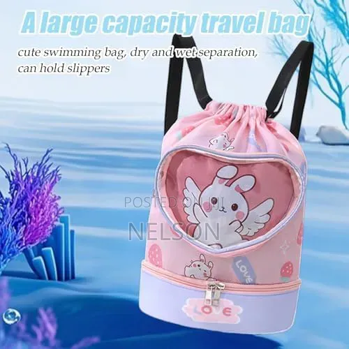 Cartoon Drawstring Waterproof Swimming Bag