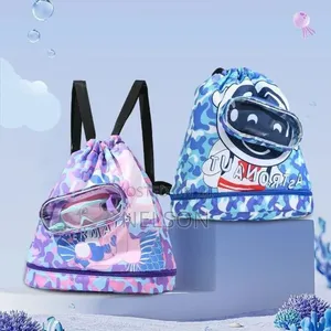 Cartoon Drawstring Waterproof Swimming Bag