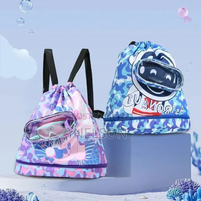 Cartoon Drawstring Waterproof Swimming Bag