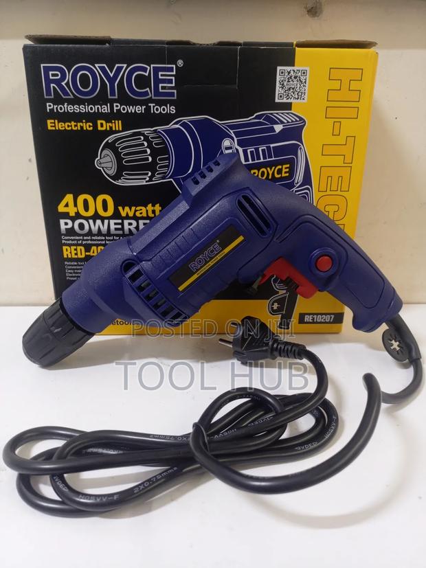Royce 400w Electric Drill 10mm Variable Speed Hand Drill