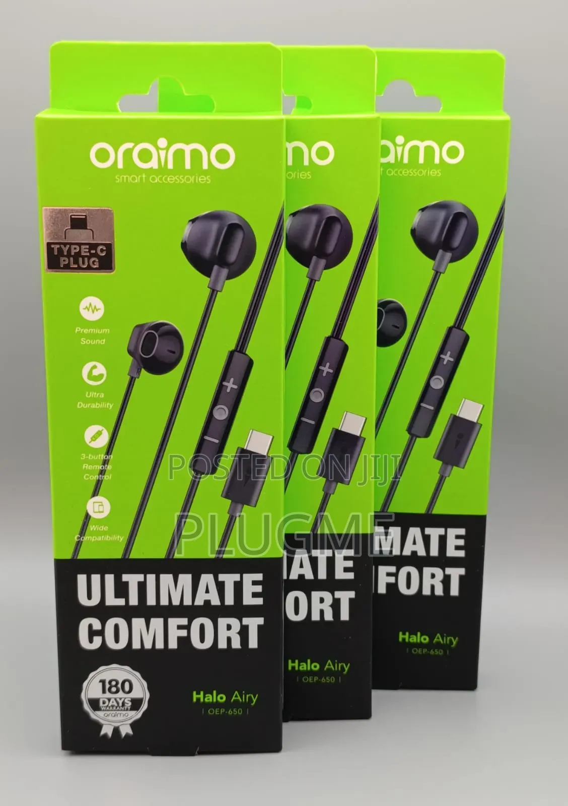 Oraimo Type C Earphones Halo Airy(Oep-650)