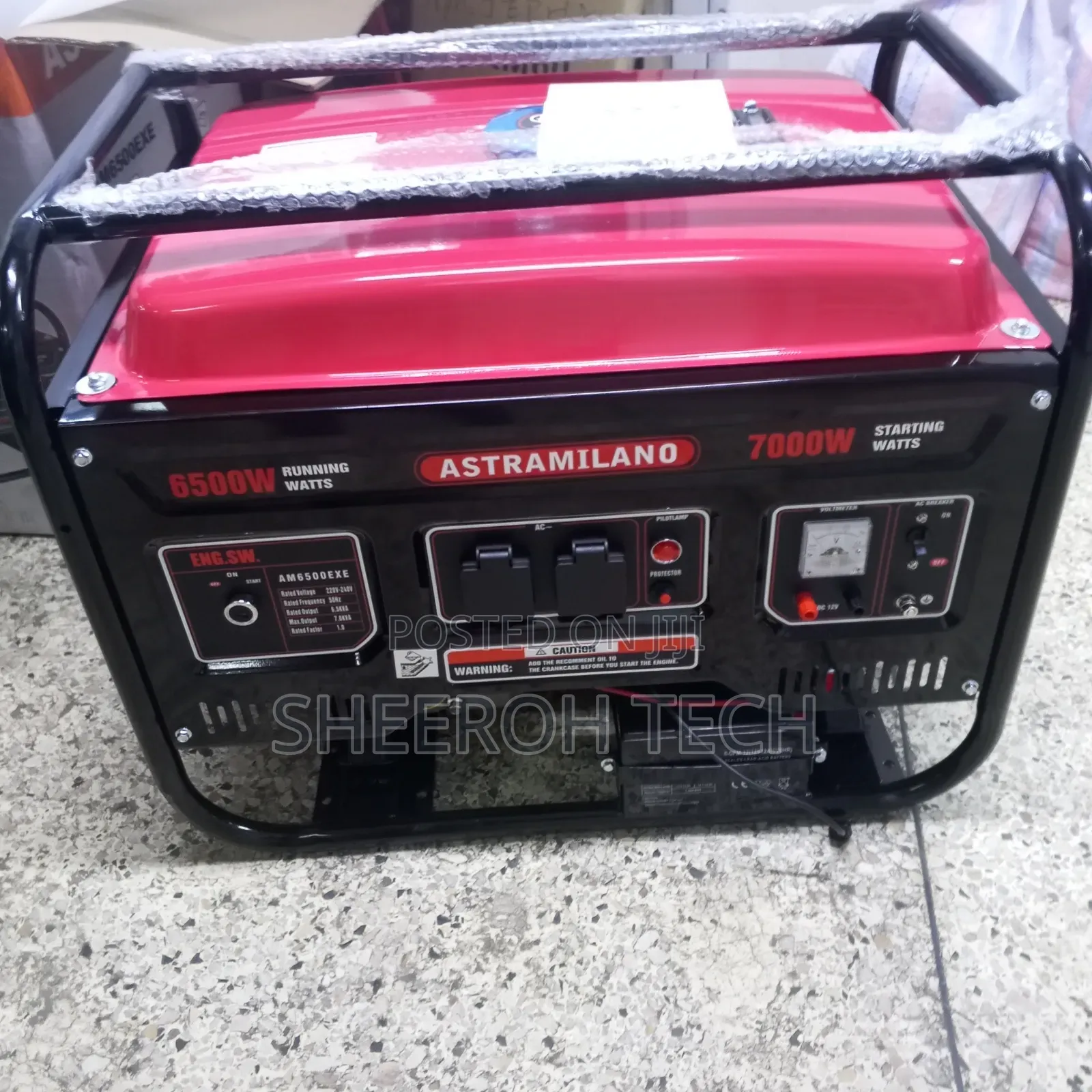 Astramilano Gasoline Generator 6.5kva