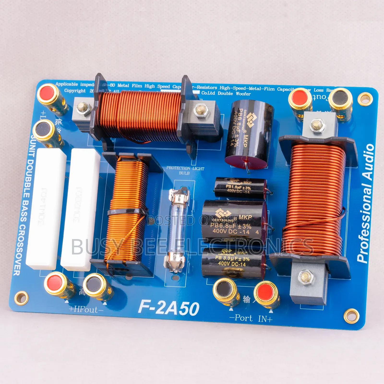 F-2a50 Crossover 2 Way Audio Dual 15-18inch 1000w Frequency Divider