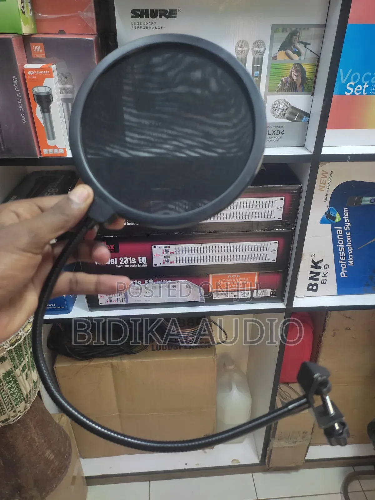 Universal Studio Microphone Pop Filter With Dual-Layer Mesh