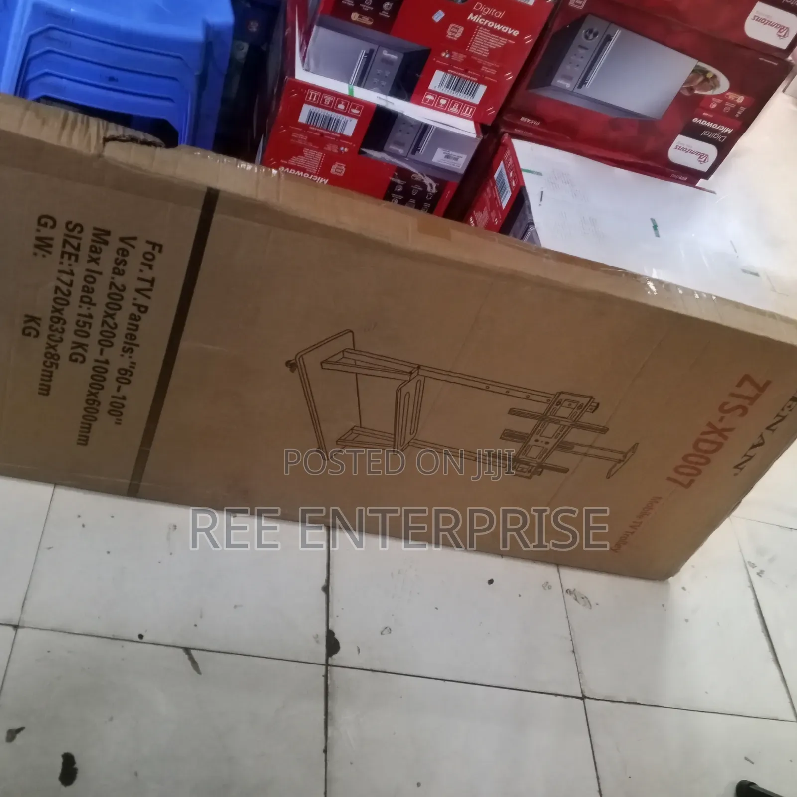 Mobile Tv Stand Trolley 60-100 Inches