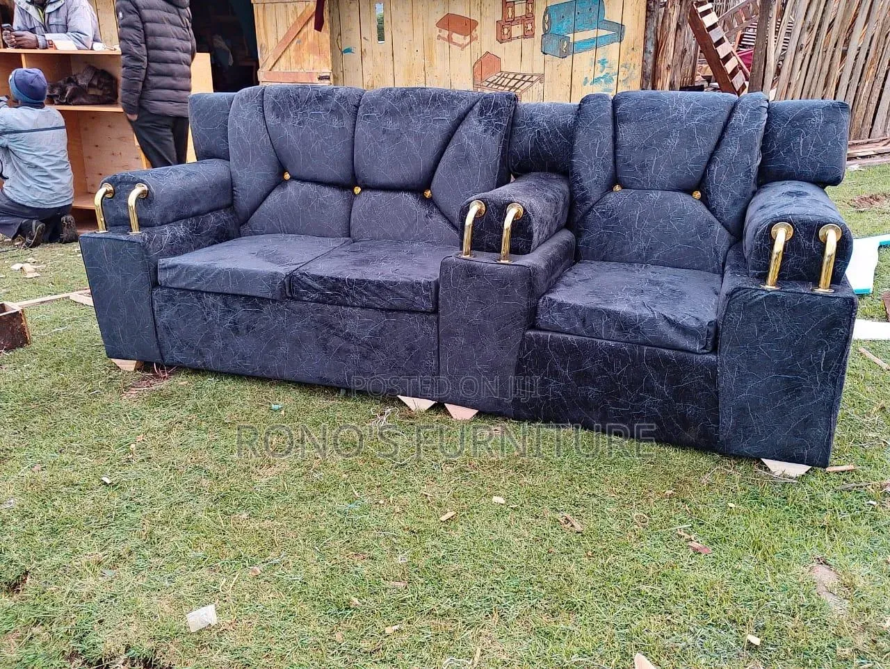 Black 3 Seater Sofa