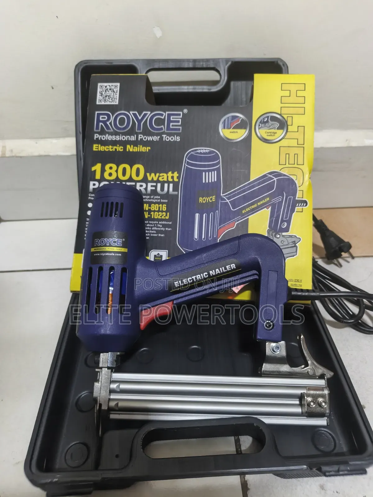 Royce 1800w Electric Nailer / Heavy Duty Electric Staple Nail Gun