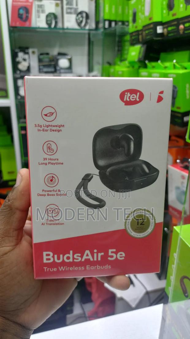 Itel Budsair 5e Bluetooth Earbuds – Compact Design, Rich Sound