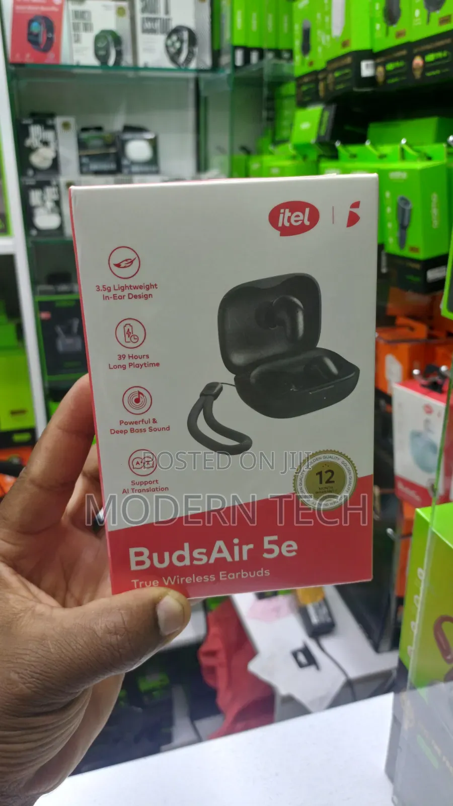 Itel Budsair 5e True Wireless Earbuds – Ai Enc Long Battery Life