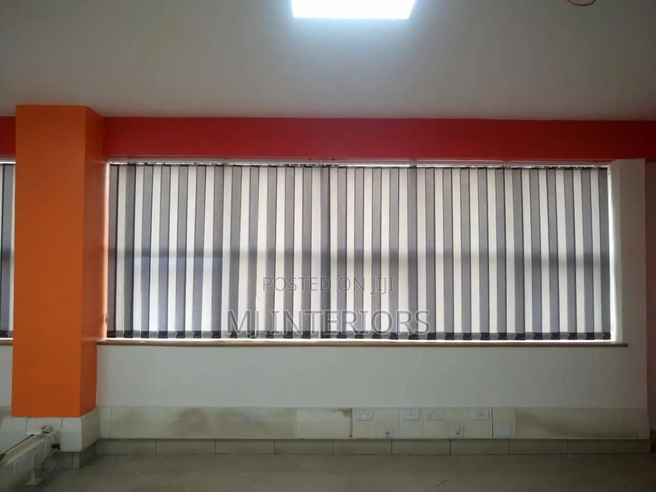 Vertical Blinds Per SQM Strong PVC Slats Durable Finish