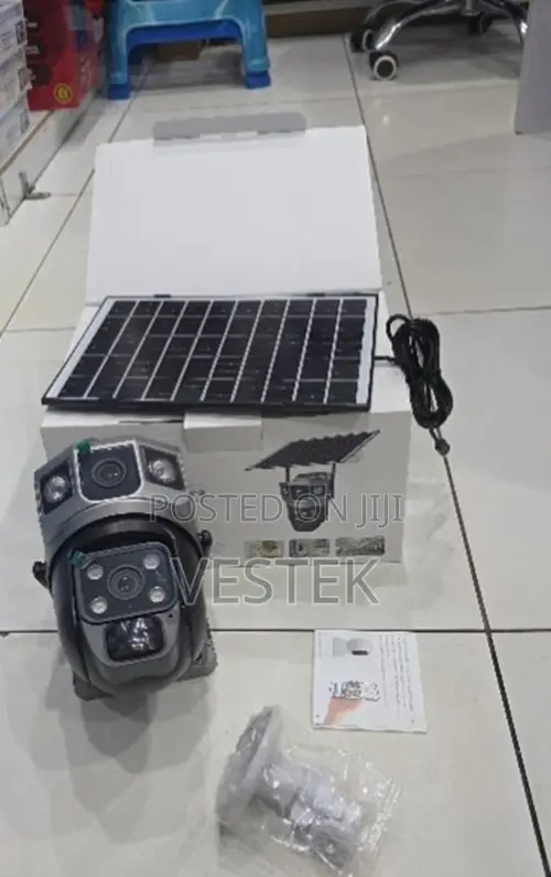 4g Sim Solar Powered Security Camera Dual Lens PTZ With Two-Way Audio