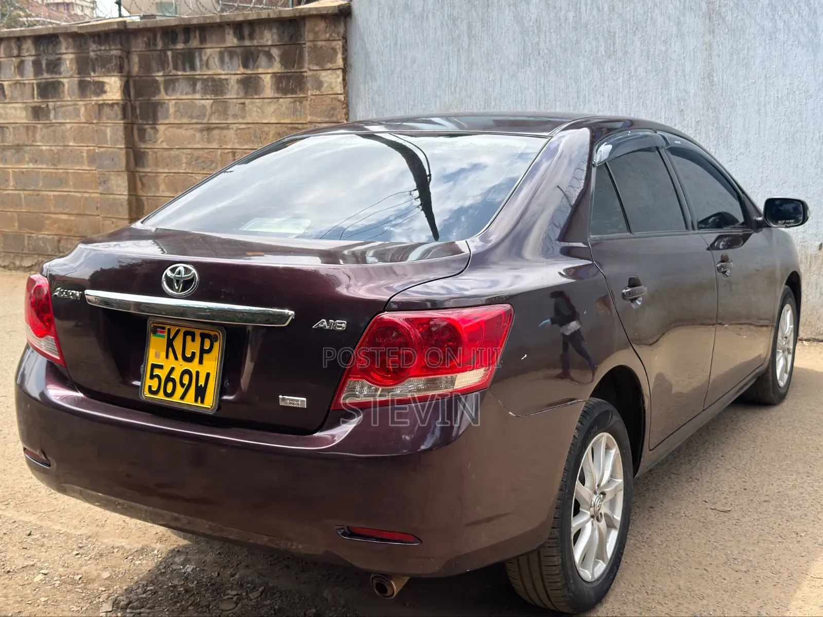 Toyota Allion 2010 Burgundy