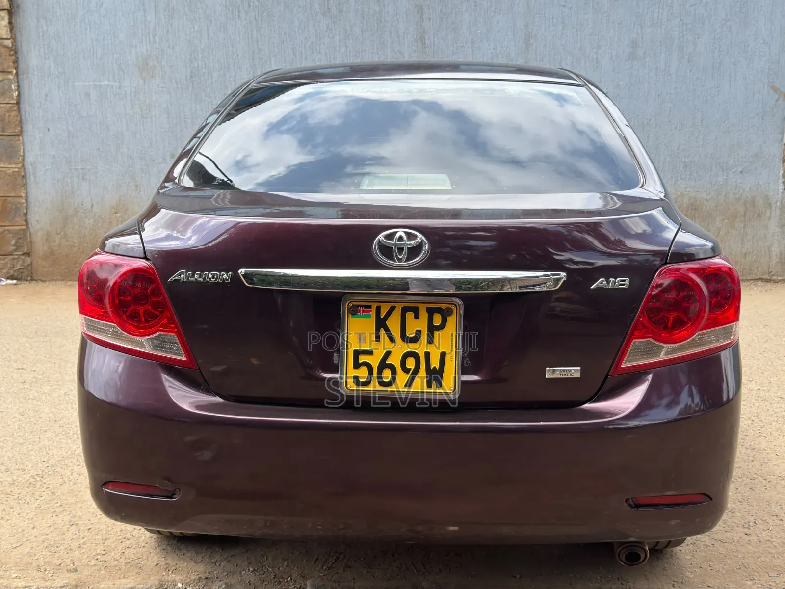 Toyota Allion 2010 Burgundy