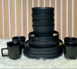 Black Ceramic Dinner Set