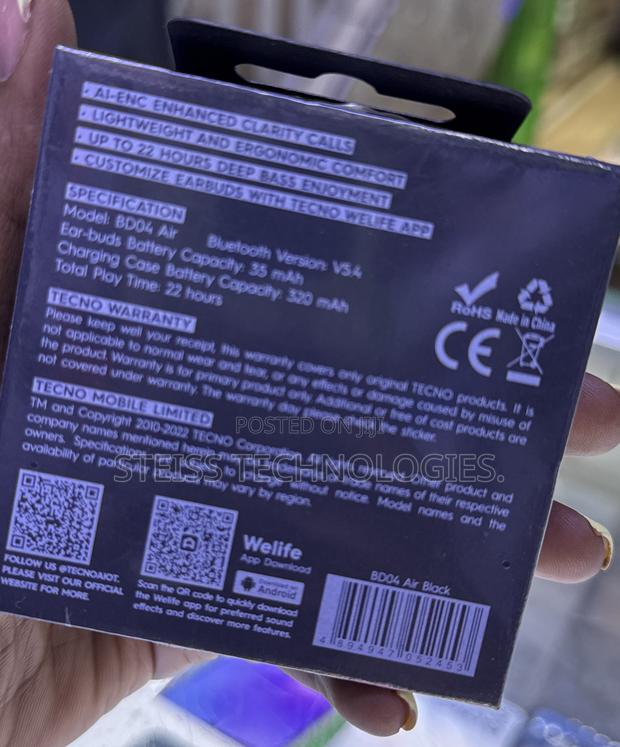 Tecno Wireless Buds - thumbnail 3