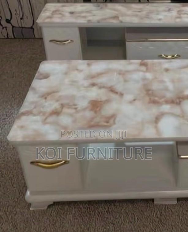 Coffee Table; Marble Dinning Coffee Table - thumbnail 4