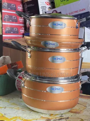 Maximus 4 Piece Copper/ Rose Gold Casseroleset