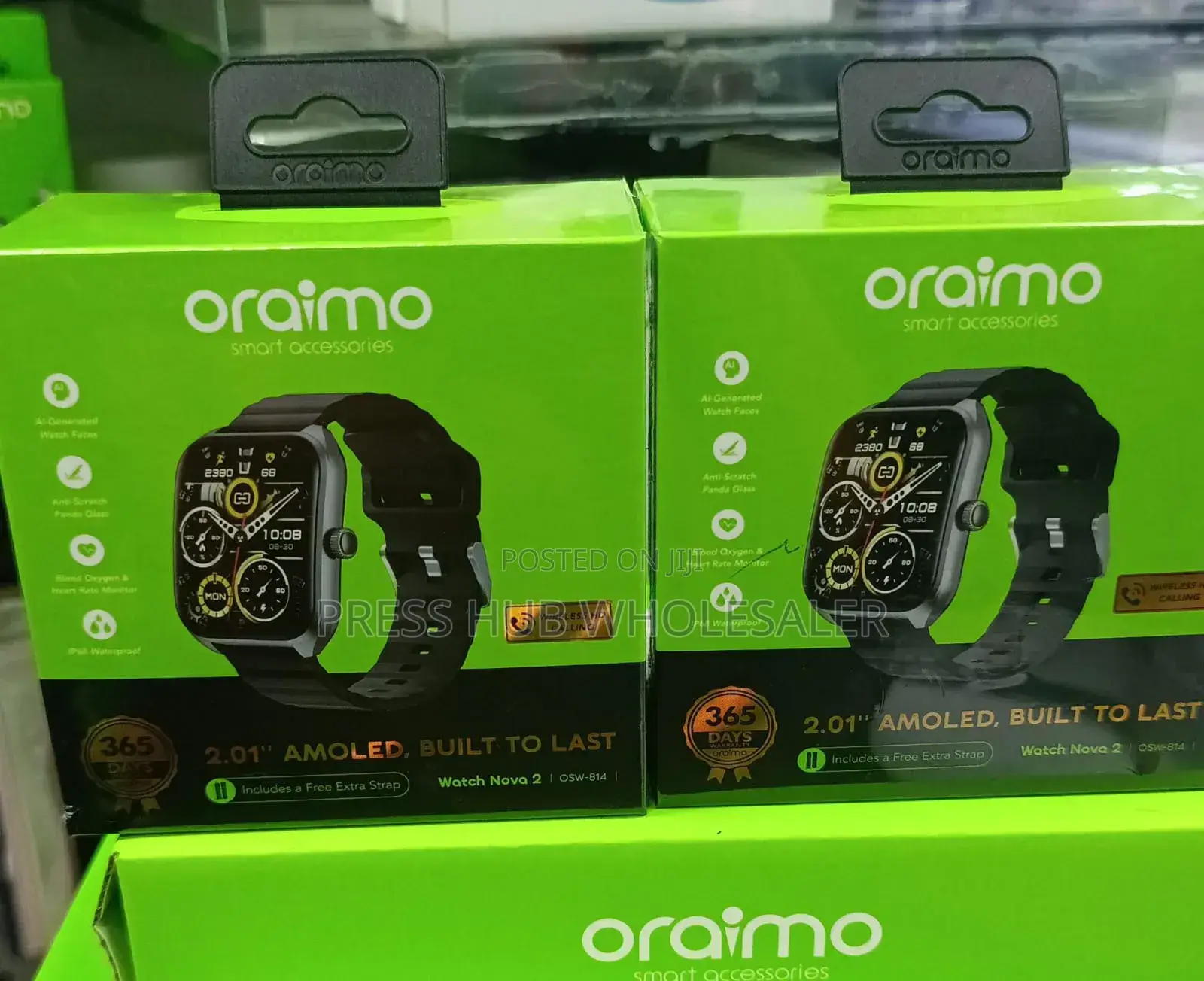 Oraimo Watch Nova 2 Osw-814 Waterproof Smartwatch With Free Strap