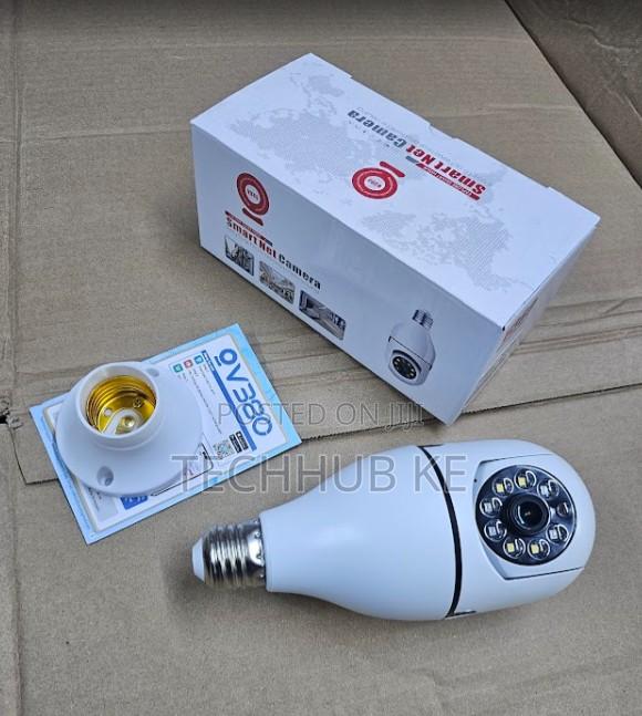 Wireless Bulb Cctv Camera 360 Degree Securty Camera With Phone Viewing